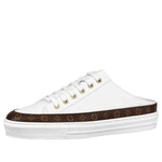 (WMNS) LOUIS VUITTON Stellar Mules 'White Brown' 1A8NEB