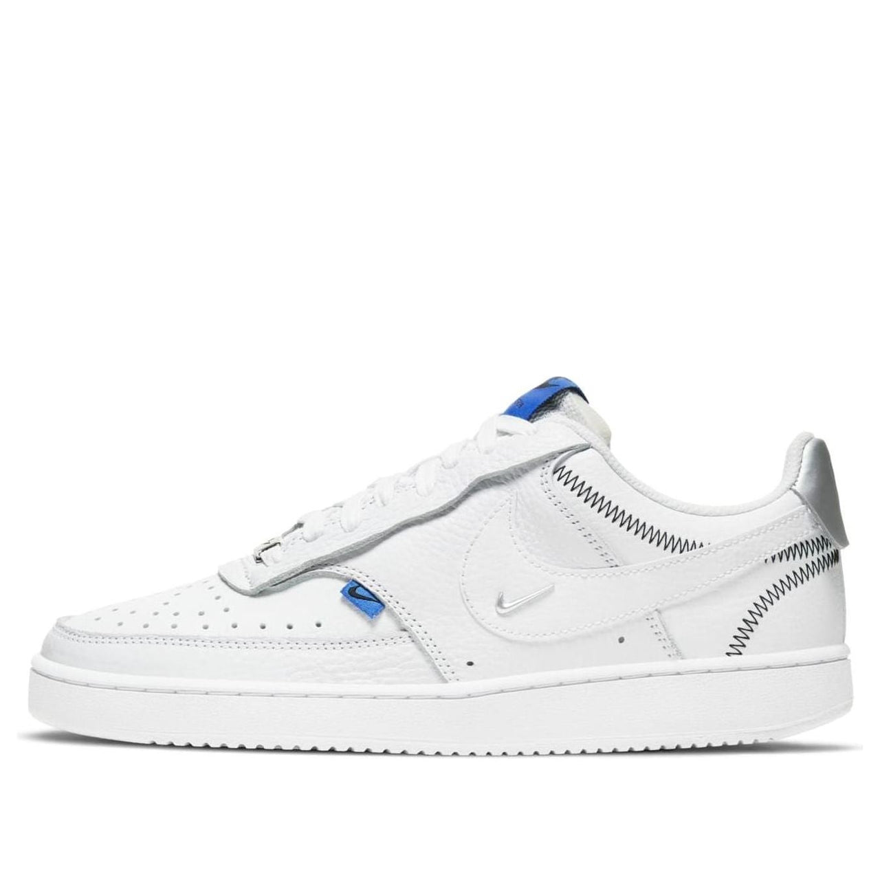 (WMNS) Nike Court Vision Low SE 'White Metallic Silver' DD1648-100