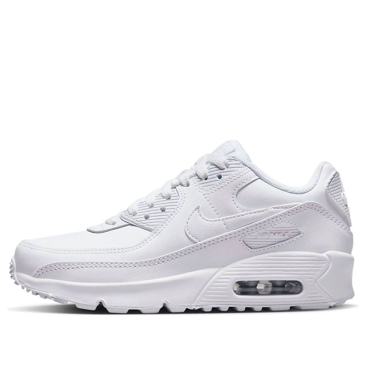(GS) Nike Air Max 90 Leather 'White' CD6864-100