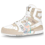 LOUIS VUITTON Trainer Ankle Sneakers 'Beige' 1A7P27