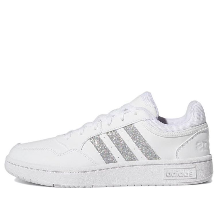 (WMNS) adidas Hoops 3.0 Low Cut Tennis Shoes 'White Silver Metallic' GY1912