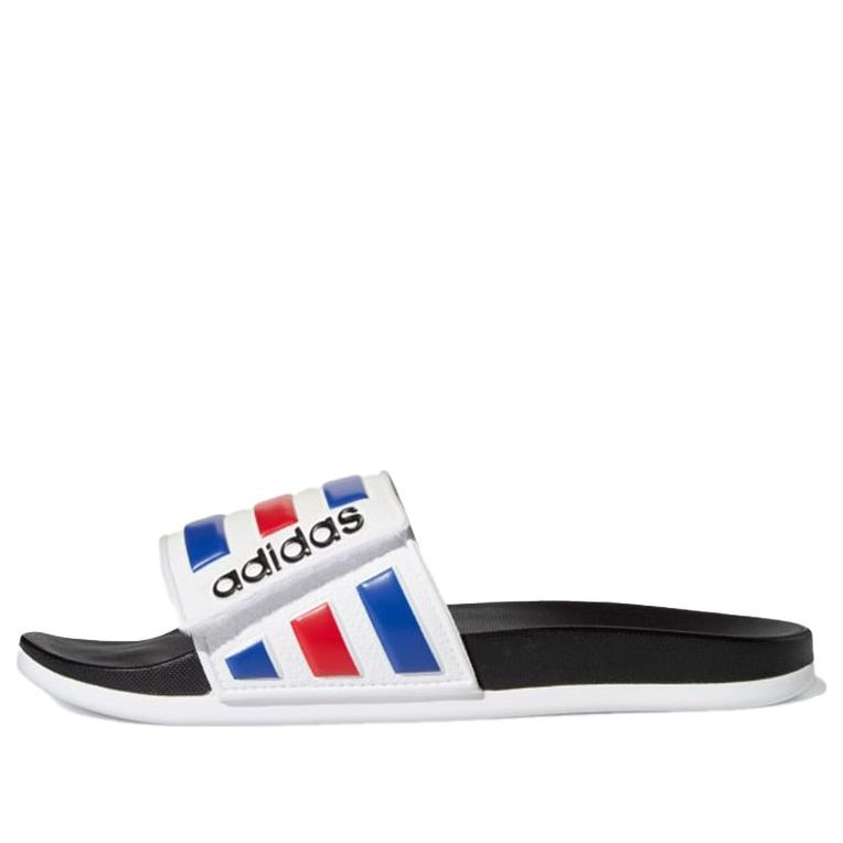 adidas Adilette Comfort Adjustable Slide 'White Royal Scarlet' FY8095