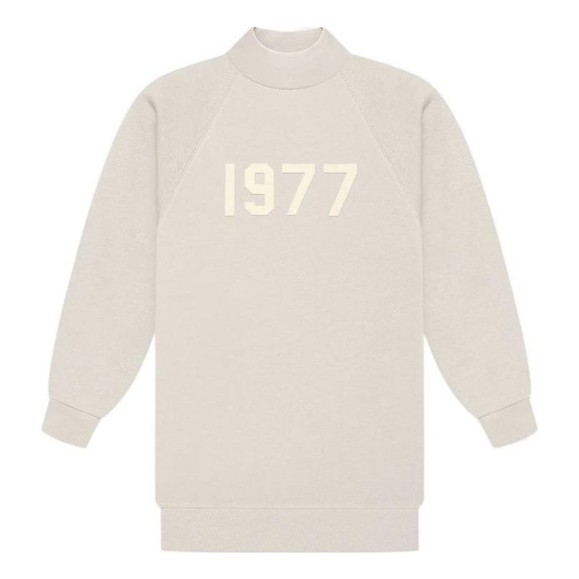 (WMNS) Fear of God Essentials SS22 1977 3/4 Sleeve Mockneck Pullover 'Wheat' FOG-SS22-67