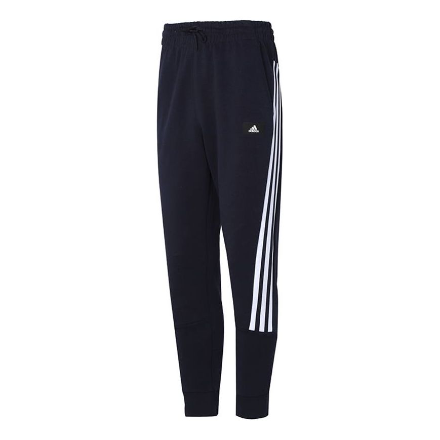 Men's adidas Fi 3s Pant Logo Printing Bundle Feet Sports Pants/Trousers/Joggers Navy Blue H46535