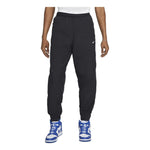 Men's Nike Solid Color Logo Printing Elastic Waistband Bundle Feet Sports Pants/Trousers/Joggers Autumn Black DQ6572-010