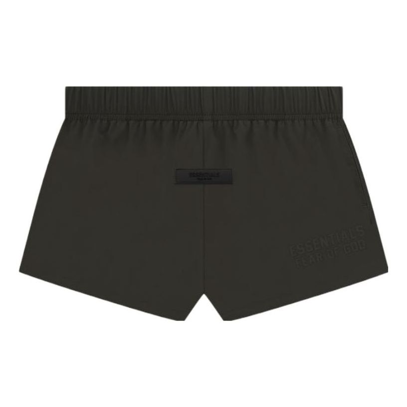 (WMNS) Fear of God Essentials SS23 Running Nylon Short 'Off Black' FOG-SS23-265