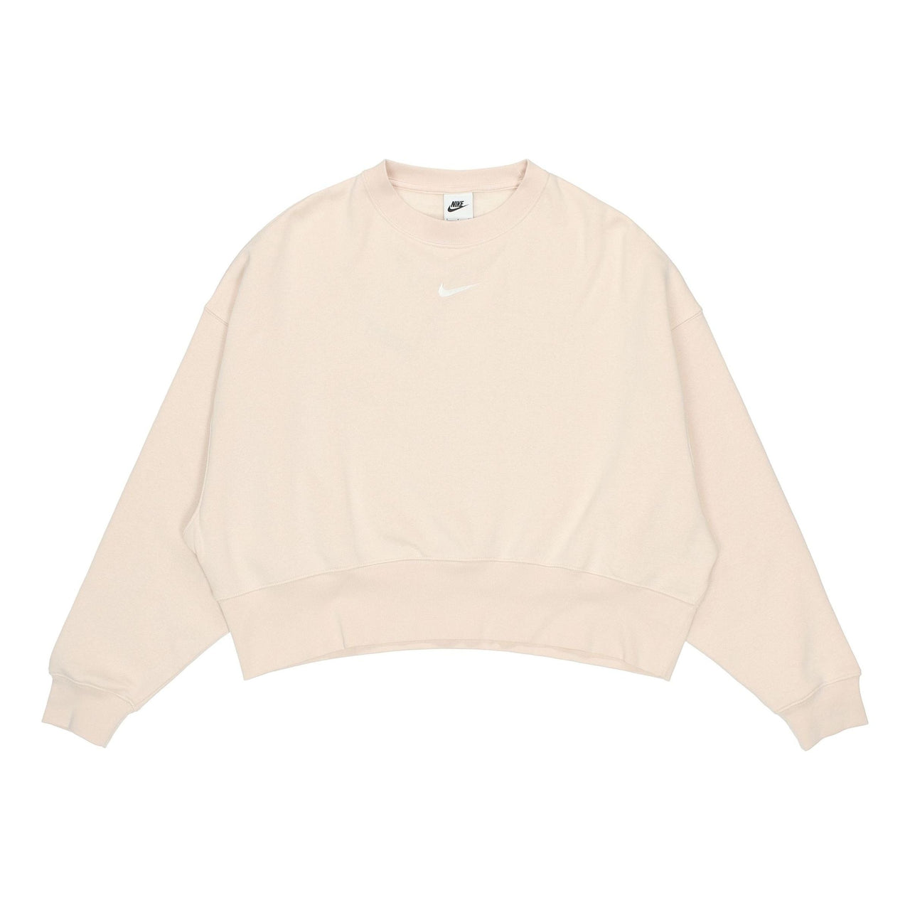 (WMNS) Nike Sportswear Collection Small Logo Cropped Sweatshirt 'Beige' DJ7666-219