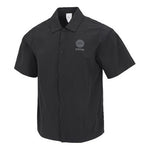 adidas neo Solid Color Alphabet Logo Printing Athleisure Casual Sports lapel Short Sleeve Shirt Black HM9977