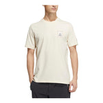 adidas Pattern Printing Casual Round Neck Short Sleeve Couple Style Beige HT3208
