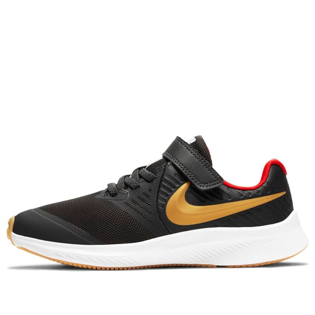 (PS) Nike Star Runner  2 Velcro 'Dark Smoke Grey Gold' AT1801-010