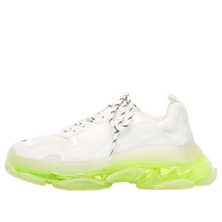 (WMNS) Balenciaga Triple S Sneaker 'Clear Sole - White Fluo Yellow' 544351W2FR19073
