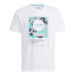 adidas neo Casual Sports Camouflage Logo Short Sleeve White HC9711