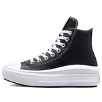 (WMNS) Converse Chuck Taylor All Star Move Platform High 'Leather - Black' A04294C