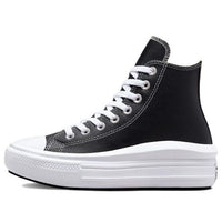 (WMNS) Converse Chuck Taylor All Star Move Platform High 'Leather - Black' A04294C