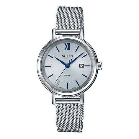 CASIO SHEEN Solar Powered Quartz Waterproof Sapphire Crystal Silver Analog SHS-D300M-7APR