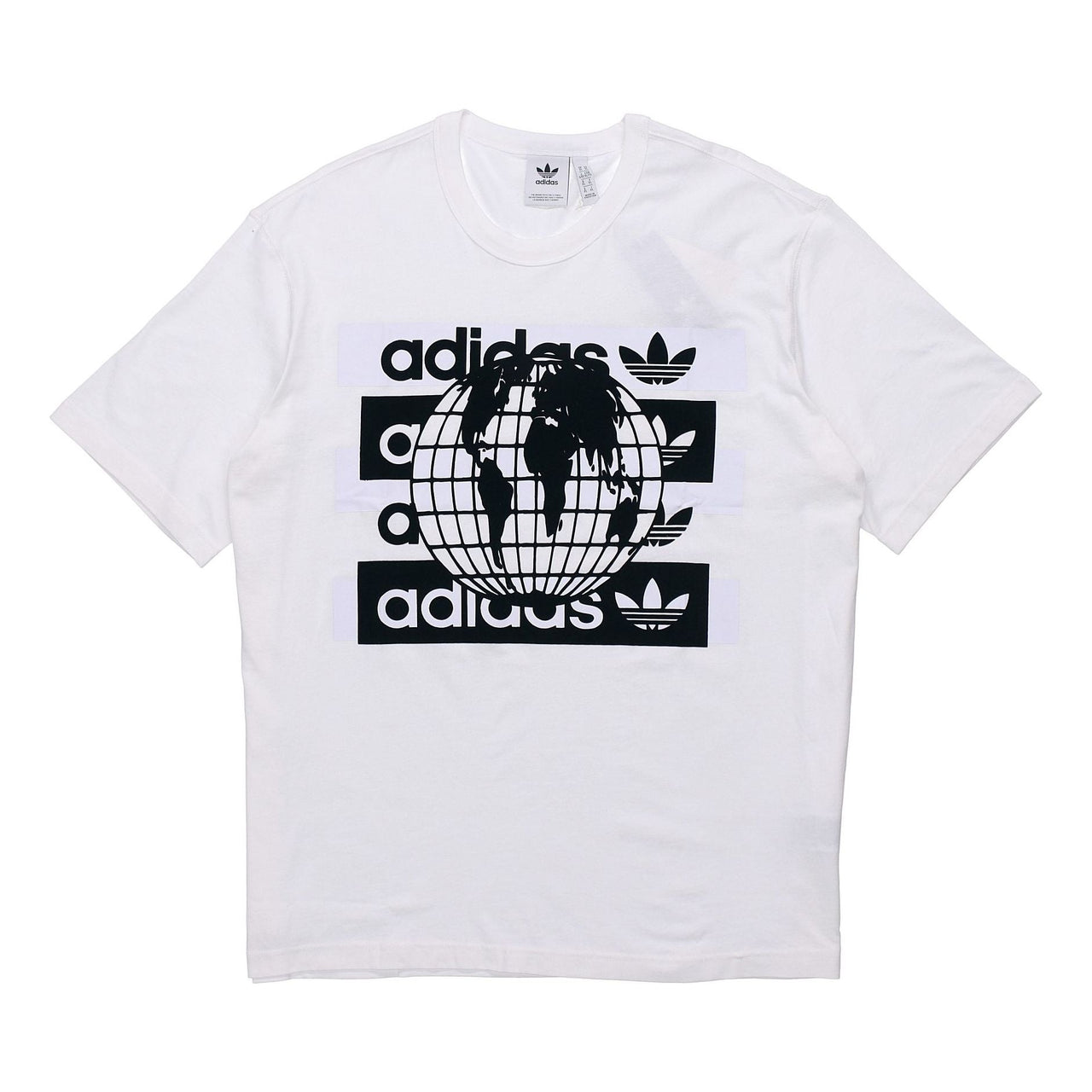 adidas originals Msg Ss Tee Earth Logo Short Sleeve White FM2256