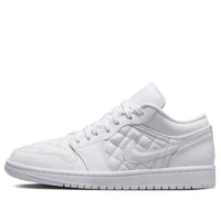 (WMNS) Air Jordan 1 Low 'Triple White Quilted' DB6480-100