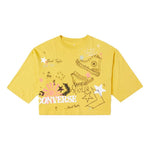 (WMNS) Converse NOTEBOOK DOODLE OS CROP Tee GOLD STRAW Yellow 10022825-A01
