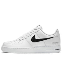 Nike Air Force 1 '07 LV8 'Cut Out Swoosh - White Black' CZ7377-100