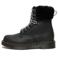 (WMNS) Dr. Martens 1460 Stay Warm Wear-resistant fur Martin boots Black 26951001