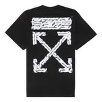 Off-White C/O Virgil Abloh Men'S Black Airport Tape Over Tee OMAA038S201850031088