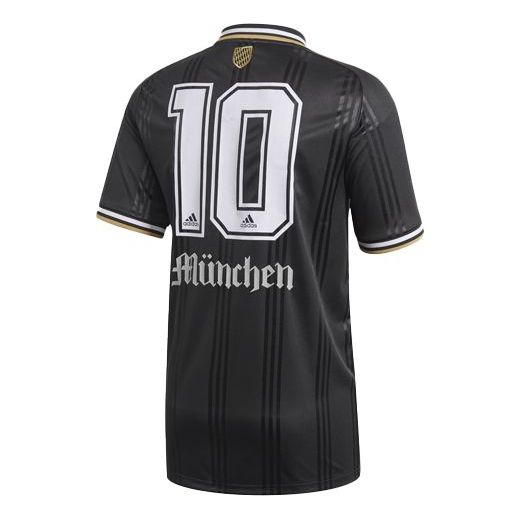 adidas Training Sports Soccer/Football Short Sleeve Black FK3557