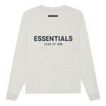 Fear of God Essentials SS21 Long Sleeve T-Shirt 'Light Heather Oatmeal' FOG-SS21-598