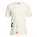adidas Made with Nature Multi Logo Tee 'Ivory White' HI2963