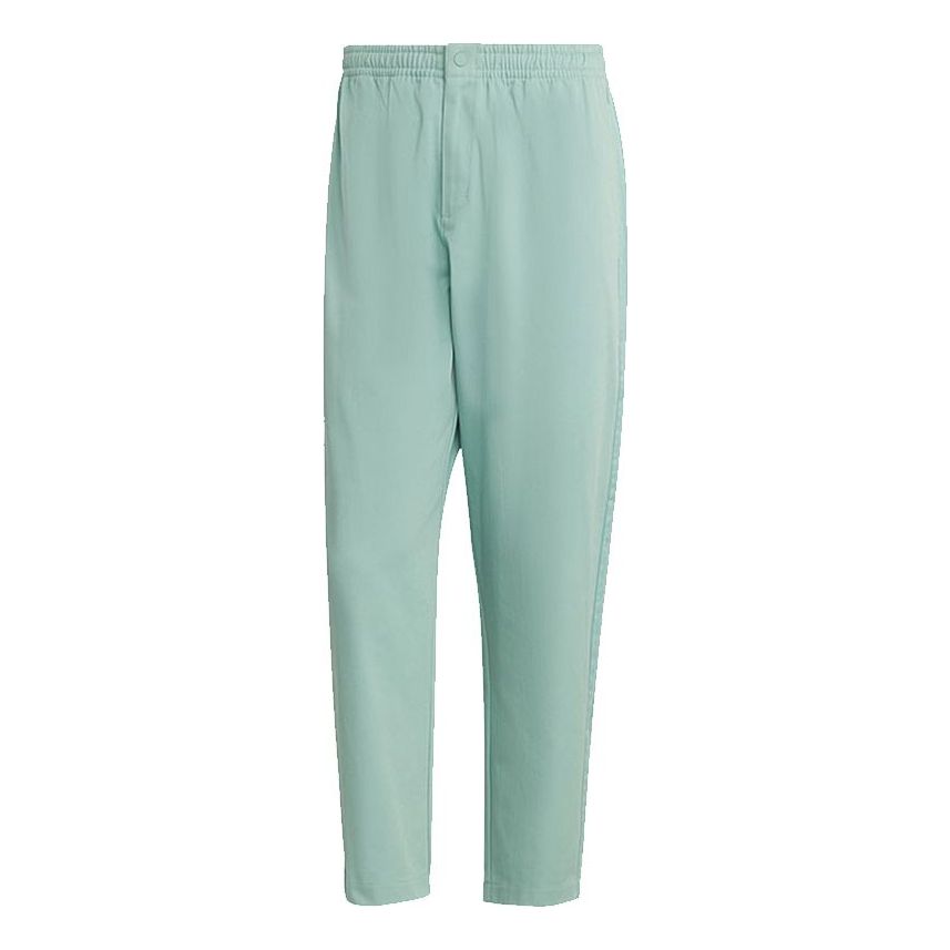 Men's adidas originals C Twill Pant Side Stripe Loose Sports Pants/Trousers/Joggers Light Blue HC8603