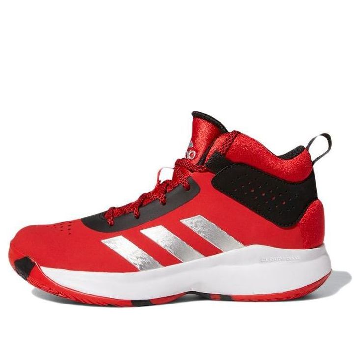(GS) adidas Cross 'Em Up 5 J Wide 'Vivid Red Silver Metallic' GX4791