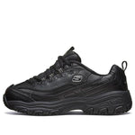 (WMNS) Skechers D'lites Sr Running Shoes Black 76605-BLK