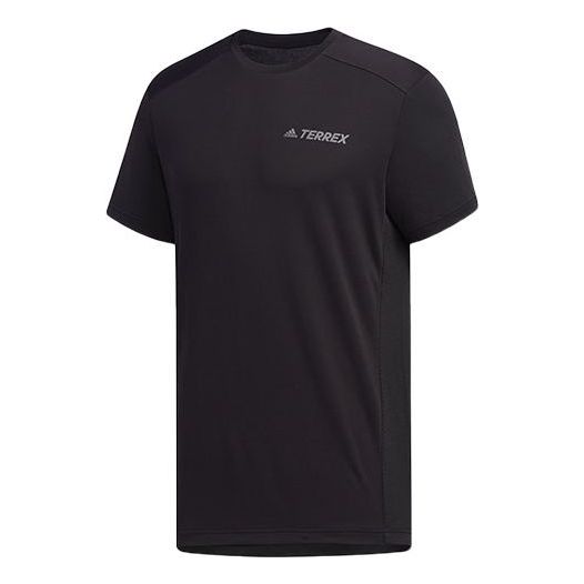 adidas Xplr Act Ss T Casual Sports Round Neck Pullover Short Sleeve Black DW4195