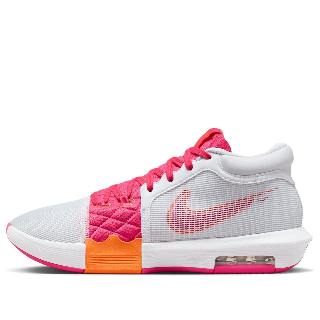 Nike LeBron Witness 8 EP 'White Bright Mandarin Pink' FB2237-104
