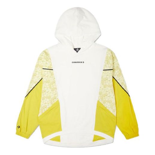 (WMNS) Converse Athleisure Casual Sports Contrasting Colors Hoodie White 10022418-A02
