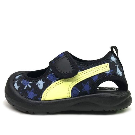 (TD) PUMA Aquacat Sandals Black/Yellow 372158-09