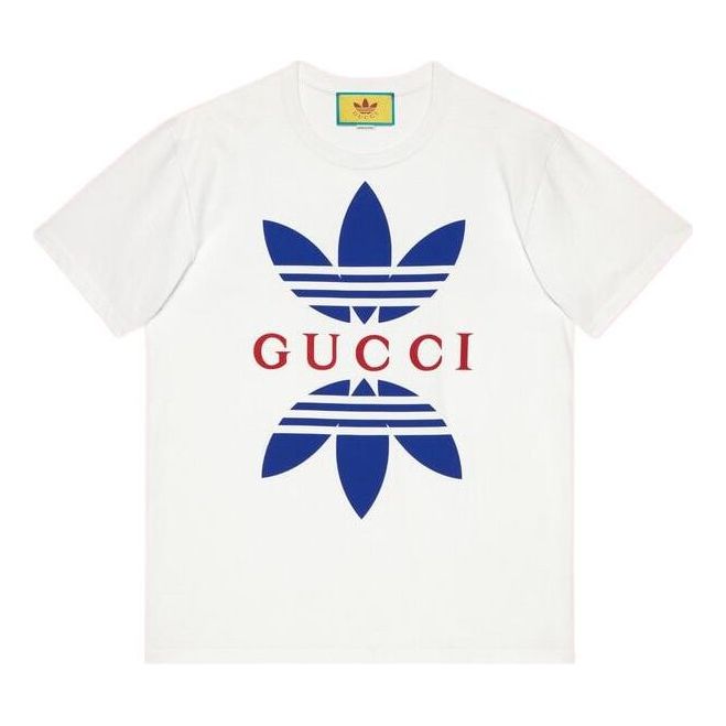 Gucci x adidas Cotton T-shirt 'White' 548334-XJEMJ-9280