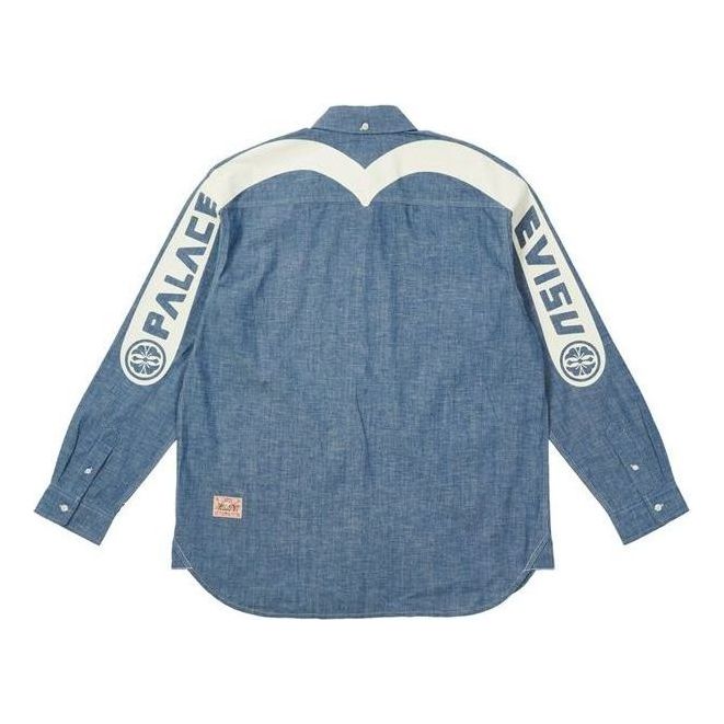 Palace x Evisu Classic Daicock Denim Shirt 'Blue' P21EVSHT001