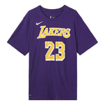 Nike Dri-FIT NBA limited Los Angeles Lakers LeBron James No. 23 Quick Dry Short Sleeve Purple BQ1541-557