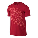 Air Jordan Logo Athleisure Casual Sports Short Sleeve 'Red' 748552-687