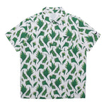 Men's Nike Nigeria Feather Printing Woven Short Sleeve White Shirt CU1417-100
