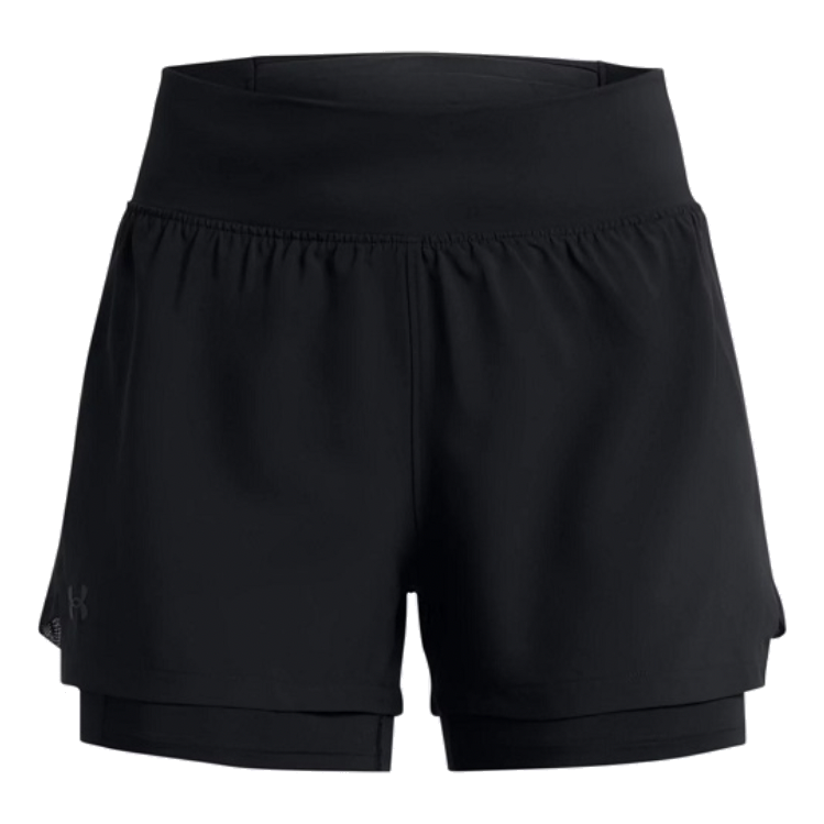(WMNS) Under Armour Run Stamina 2in1 Short 'Black' 1376759-001