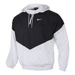 Men's Nike SB SHIELD Skateboard Half Zipper Pullover Splicing Interchange Jacket 'Black White' BV0980-010