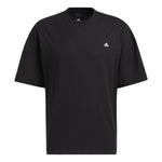 adidas Solid Color Sports Short Sleeve Tee 'Black' HC9979