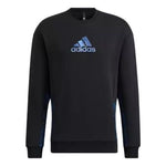 adidas Crew Sweatshirts 'Black Blue' HE2912