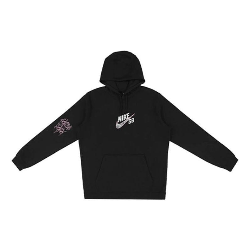 Travis Scott x Jordan Crossover Alphabet Printing Hoodie 'Black' TC-373