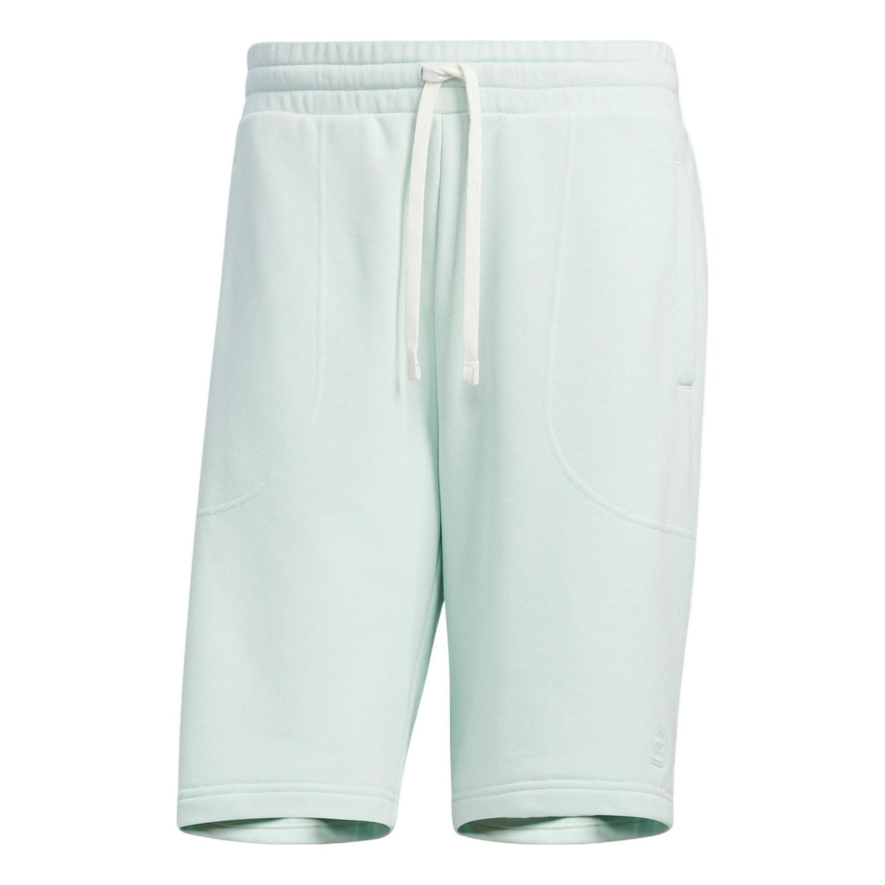 adidas neo Solid Color Lacing Casual Straight Shorts Unisex Green HS6821