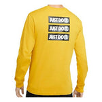 Nike Alphabet Printing Round Neck Long Sleeves T-shirt Yellow CU7391-743