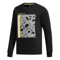 adidas neo M FAVES SWT 1 Sports Round Neck Pullover Black FP7856