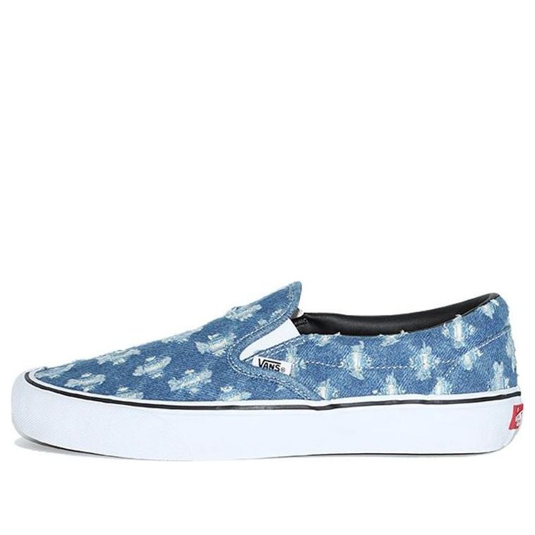 Vans Supreme x Slip-On 'Blue Hole Punch Denim' VN0A38DD2DD