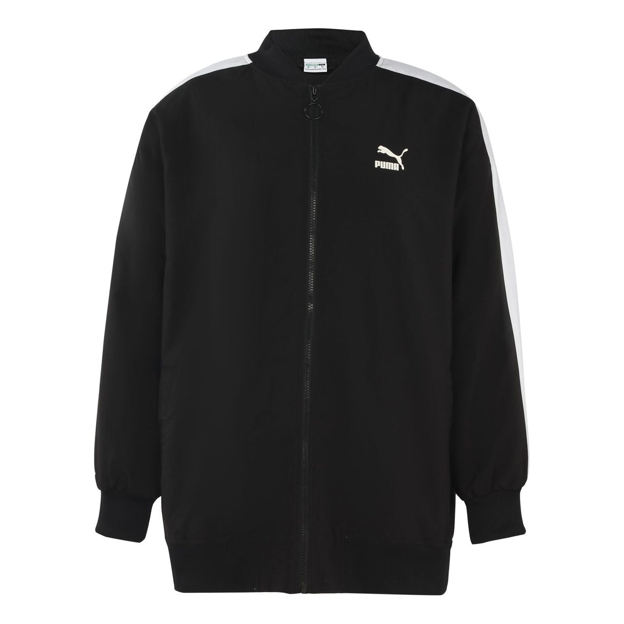 (WMNS) PUMA Classics Bomber Logo Printing Jacket Black 530275-01
